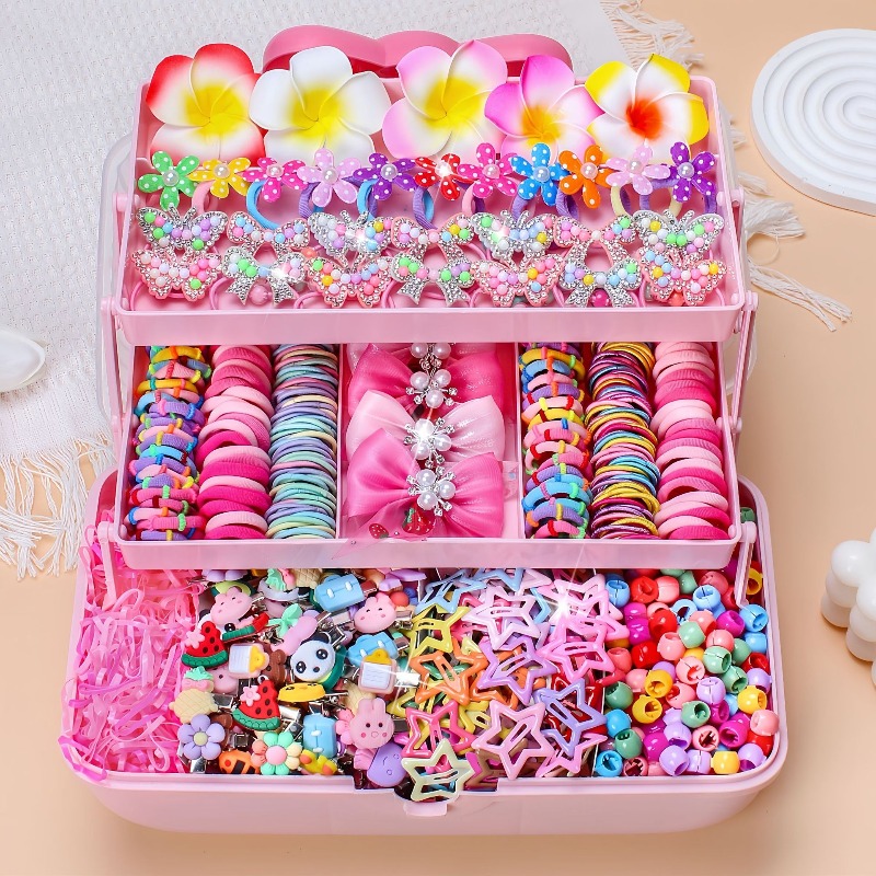 Travel Accessories For 10 Year Old Girl - 546개 고탄력 헤어 액세서리 세트, 머리카락