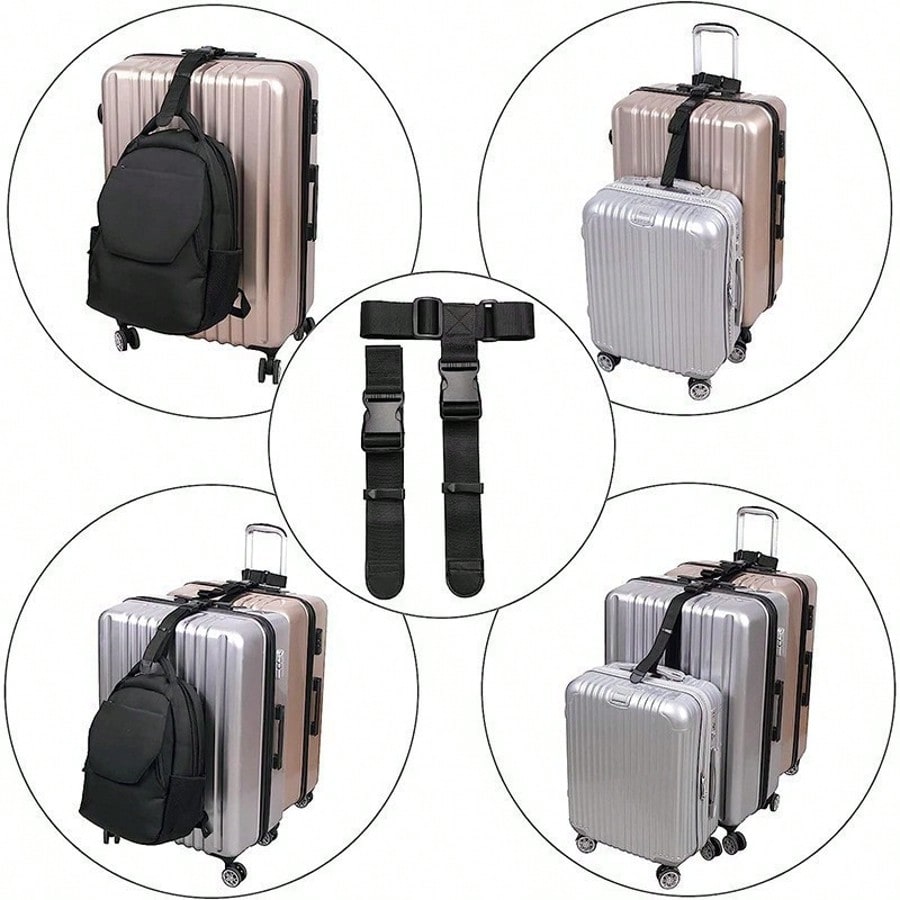Travel Accessories Luggage Straps - 400cm/157.48인치 헤비 듀티 수하물 스트랩 조절