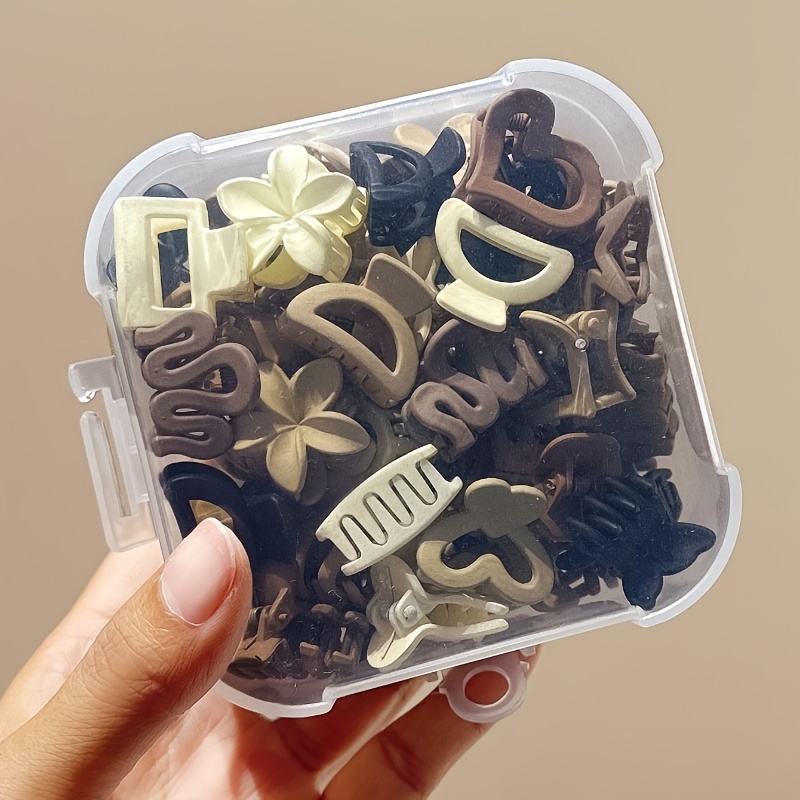Travel Accessories For 10 Year Old Girl - 10/20/30개 베이지 혼합 팩 소형 클립,
