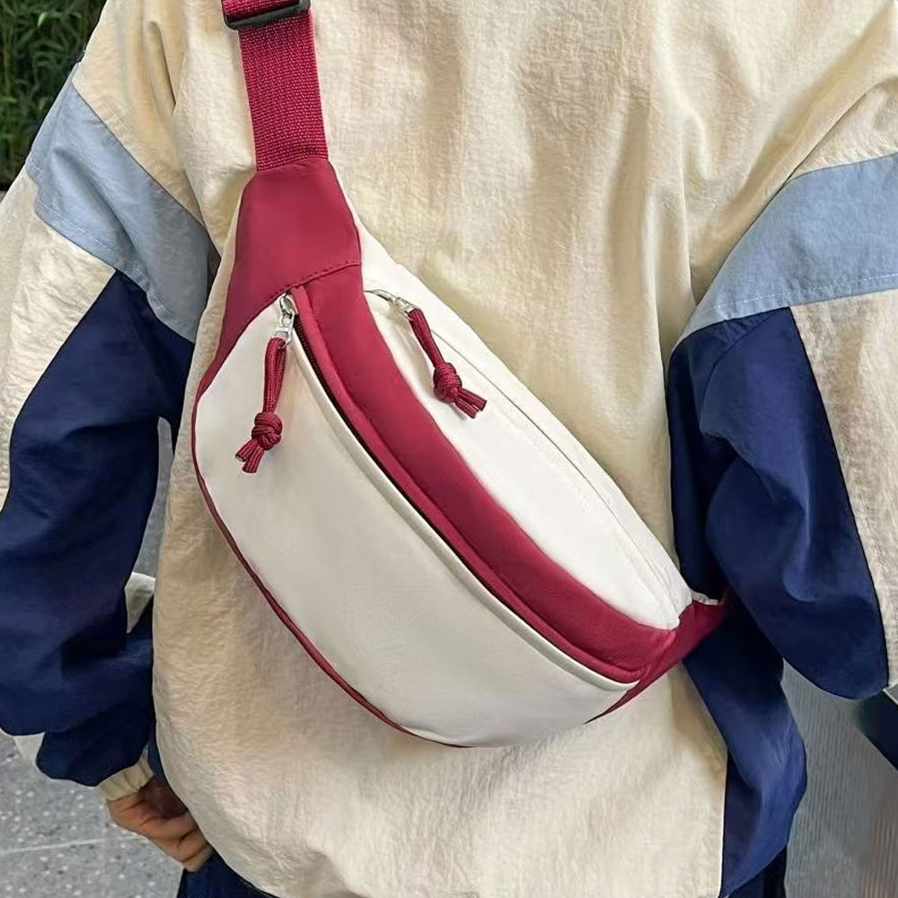 Travel Accessories For Japan - 1피스 여성용 가슴 가방, 컬러 블록