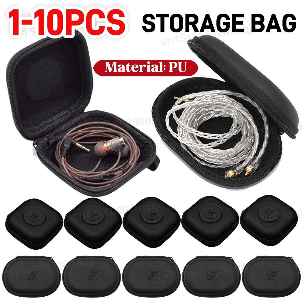 Travel Z - 1-10PCS KZ 이어폰 케이스 PU 가죽