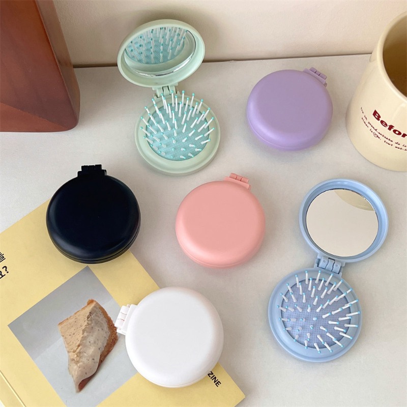 Travel Accessories For 10 Year Old Girl - 미니 휴대용 여행 헤어 브러시, 어린이