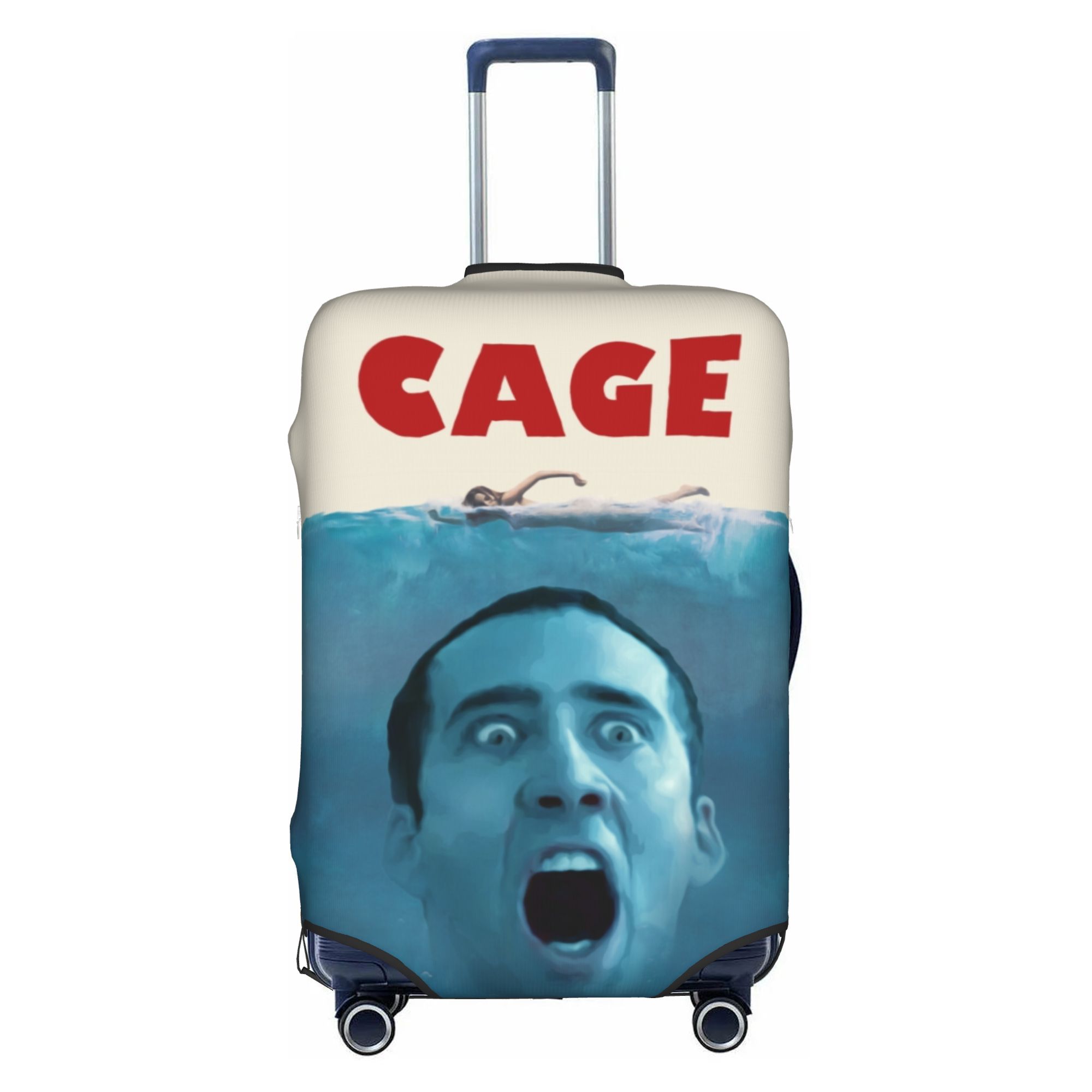Travel Accessories Inc - 재미있는 N-Nicolas C-Cage 수하물 커버 탄성