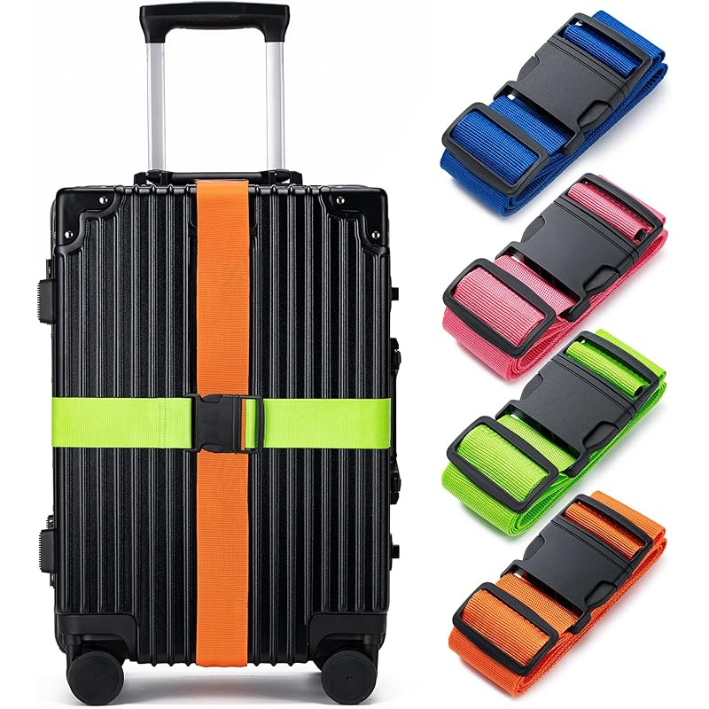 Travel Accessories Luggage Straps - 4개의 수하물 스트랩 세트, 수하물 고정