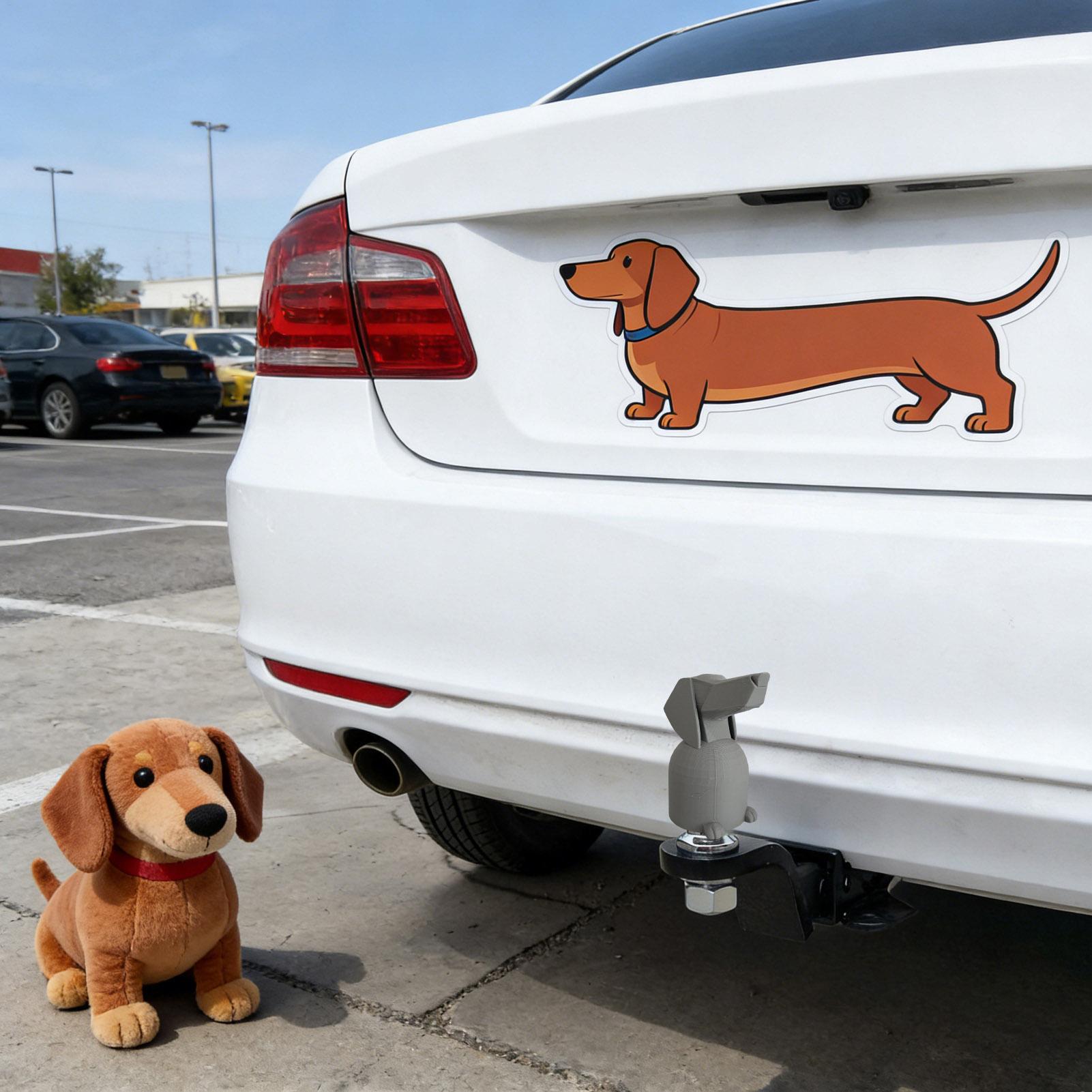 트레일러 히치 커버 닥스훈트 견인 고리 장식 캡 재미있 - Travel Accessories For Dogs 리뷰 및 가격
