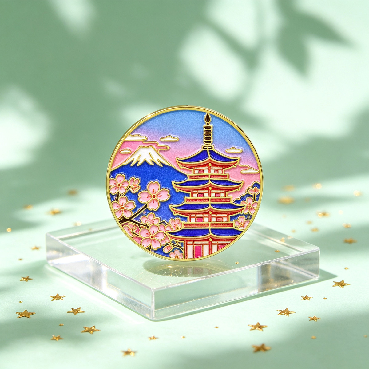 일본 벚꽃 에나멜 핀, 빈티지 라펠 브로치, 미적 감각 - Travel Accessories For Japan 리뷰 및 가격