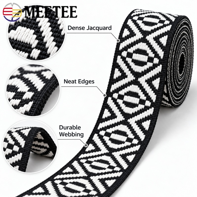 2/3/5/10M, 38mm 폴리에스터 자카드 웨빙 테 - Travel Accessories To Sew 리뷰 및 가격