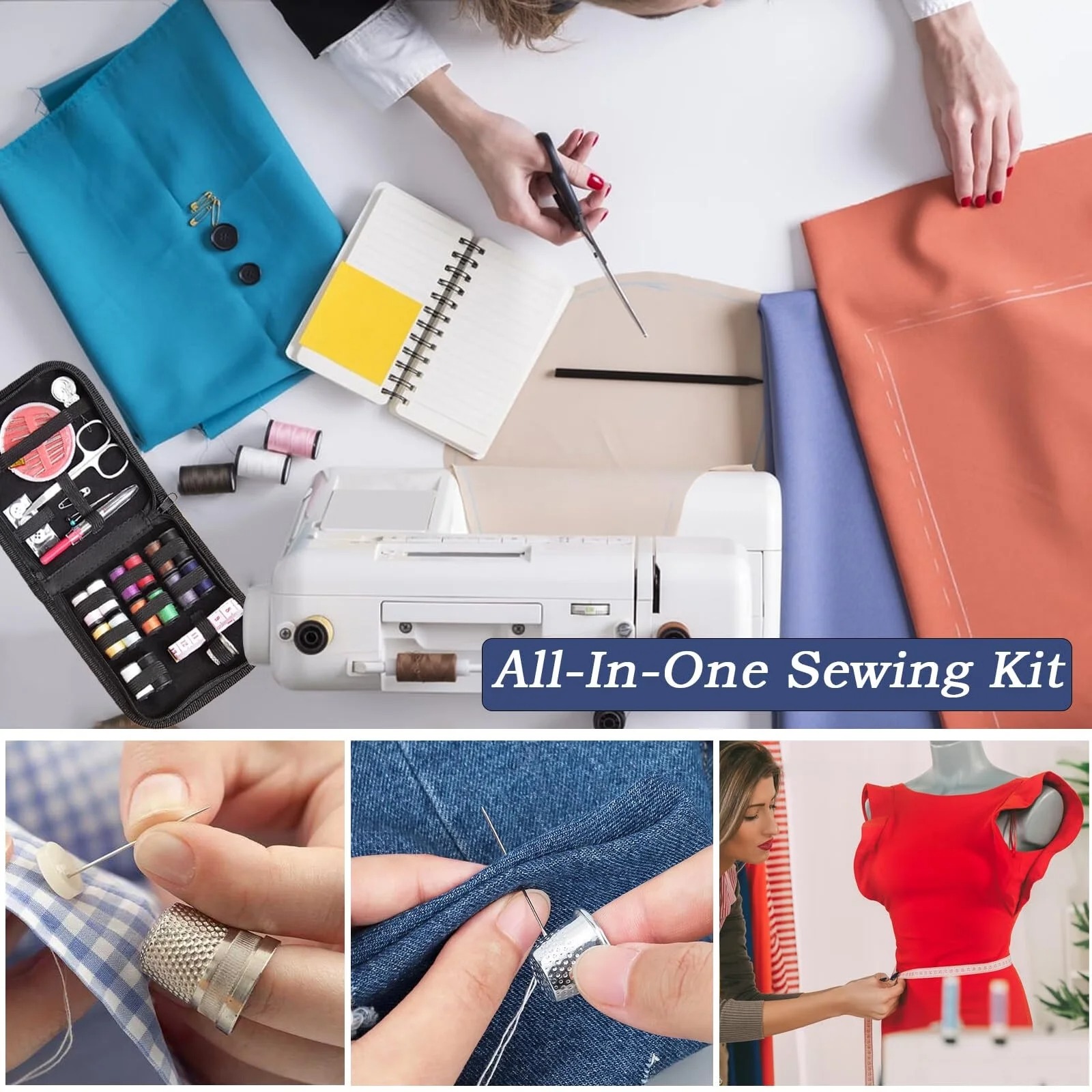 여행용 바느질 키트, 59종 휴대용 키트, 가위, 실, - Travel Accessories To Sew 리뷰 및 가격