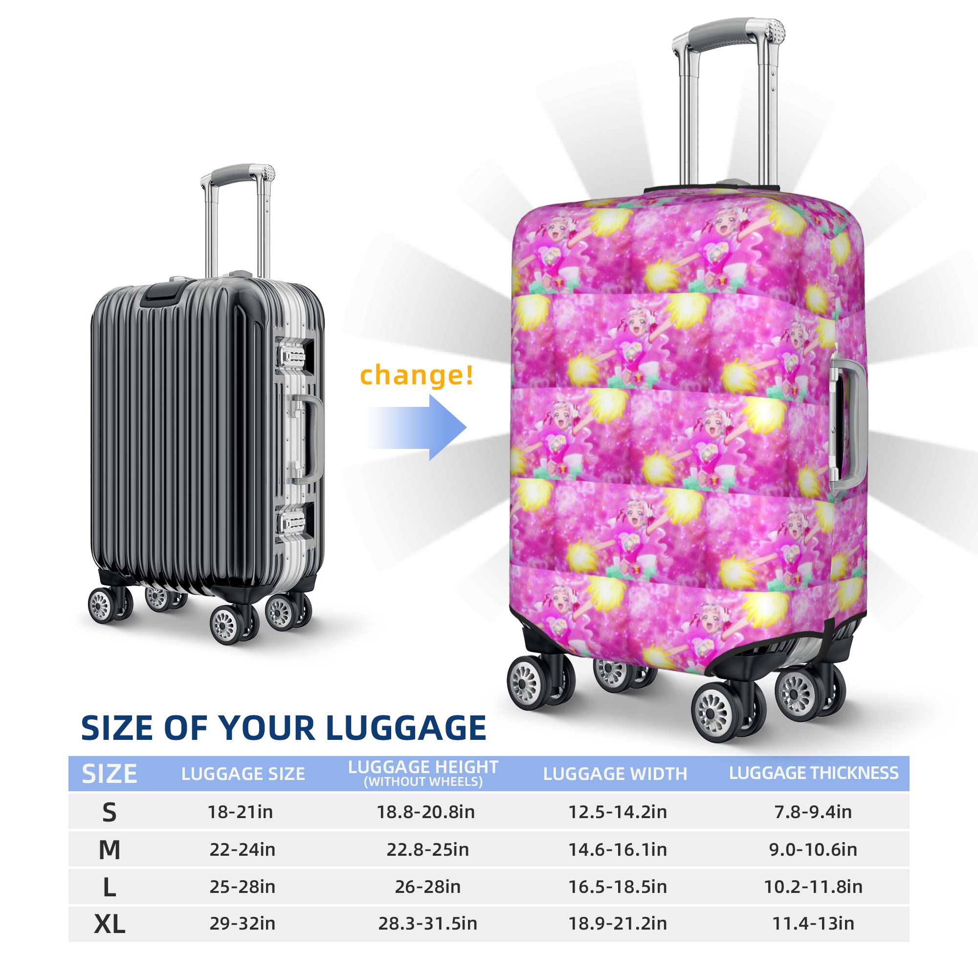 맞춤형 귀엽고 예쁜 C-Cures 여행 가방 커버 보호 - Travel Accessories Inc 리뷰 및 가격