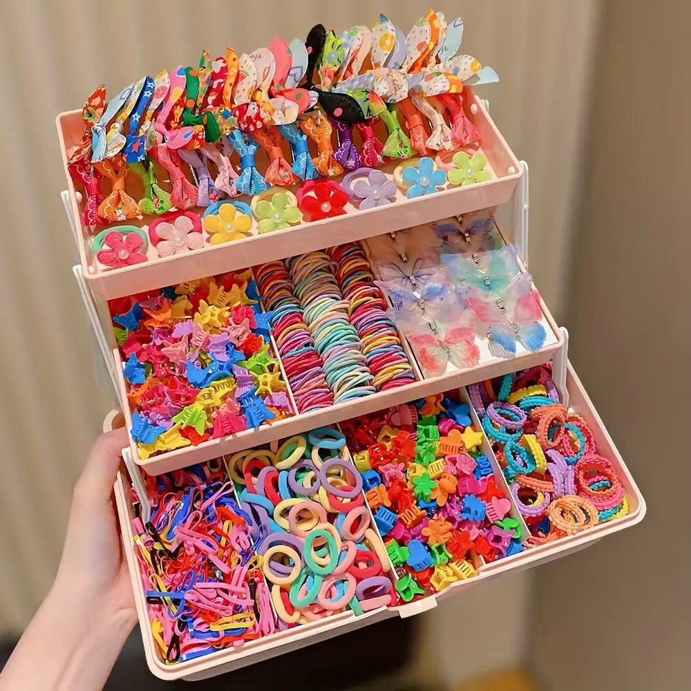 여아의 일상복에 어울리는 555개의 헤어 액세서리 세트 - Travel Accessories For 10 Year Old Girl 리뷰 및 가격