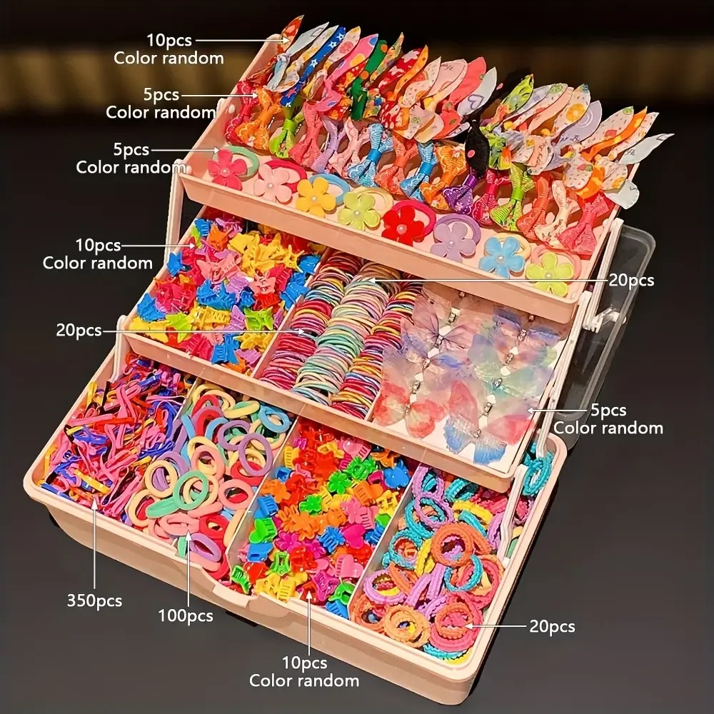 여아의 일상복에 어울리는 555개의 헤어 액세서리 세트 - Travel Accessories For 10 Year Old Girl 리뷰 및 가격