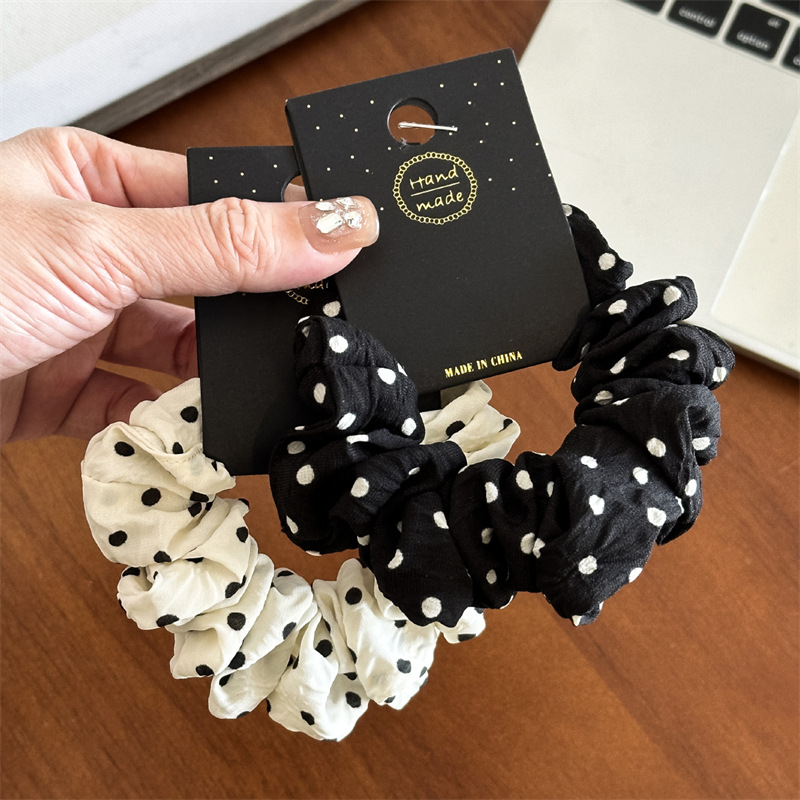11cm/14cm 도트 헝겊 Scrunchies 여자  - Travel Accessories Girls 리뷰 및 가격