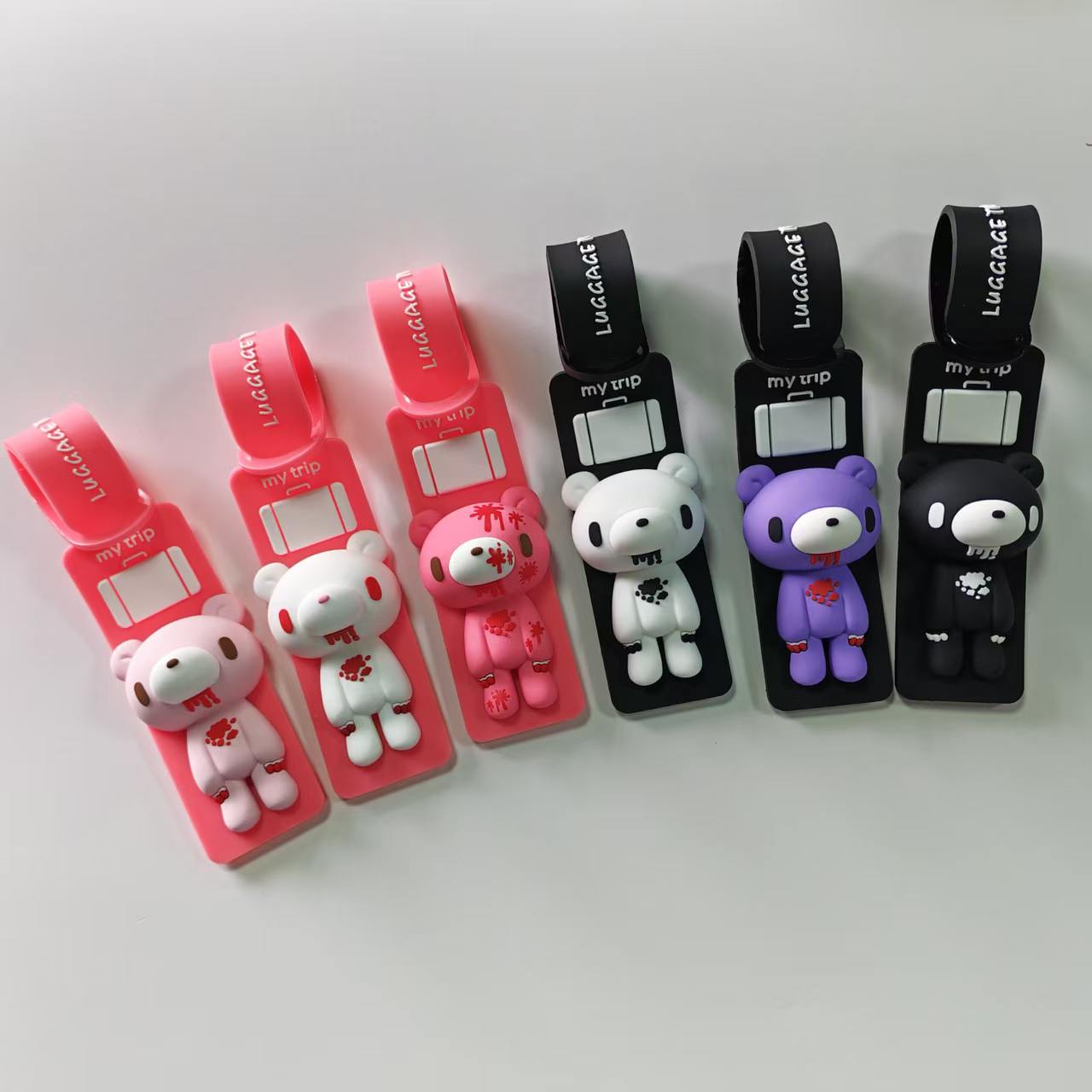 귀여운 만화 곰 실리콘 러기지 태그, 분실 방지 여행  - Travel Accessories Luggage Straps 리뷰 및 가격