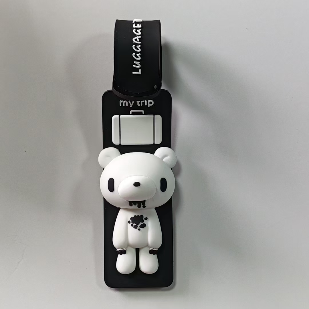 귀여운 만화 곰 실리콘 러기지 태그, 분실 방지 여행  - Travel Accessories Luggage Straps 리뷰 및 가격