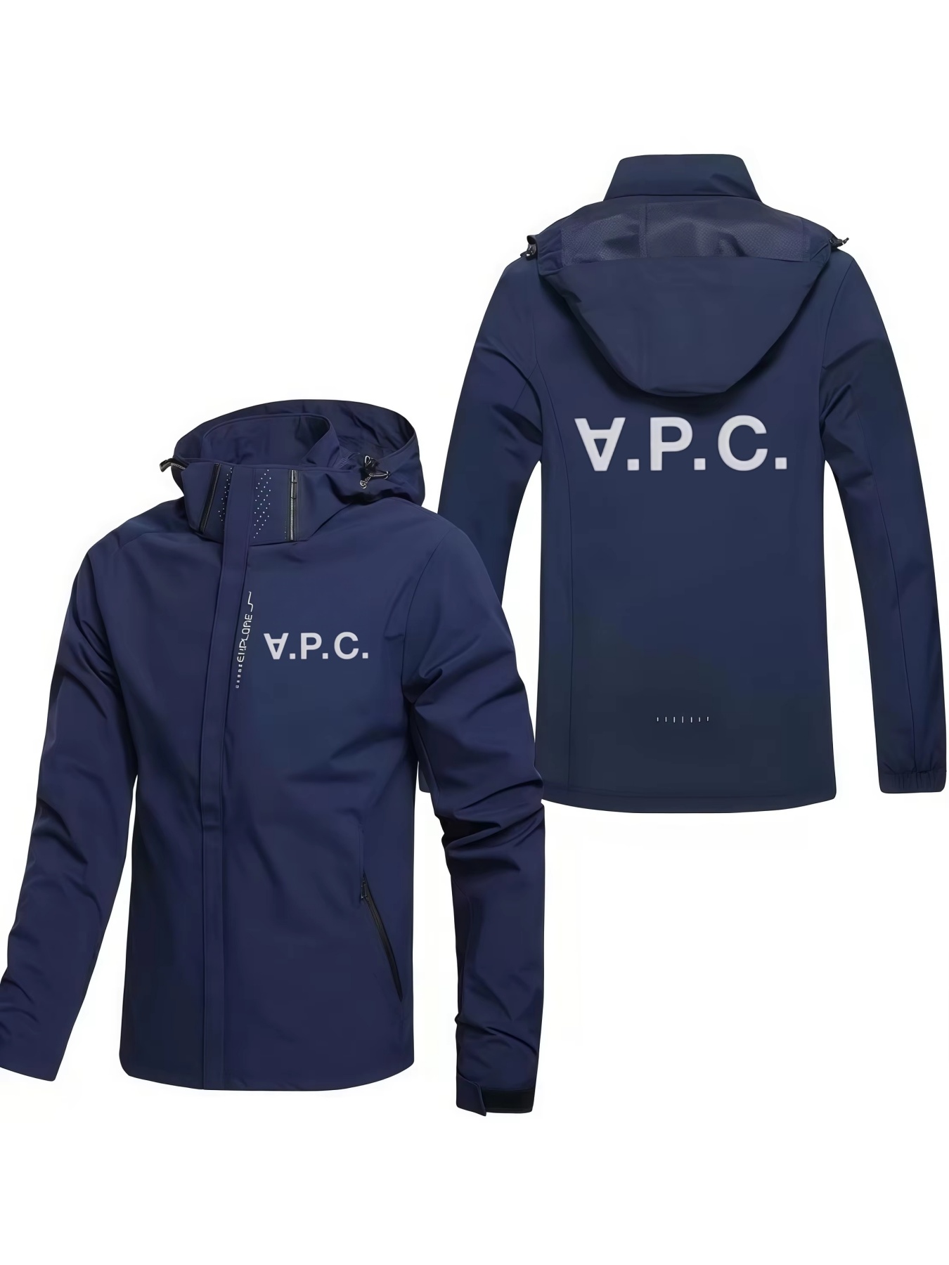 2026 심플 A.P.C 레터 프린트 아웃도어 재킷,  - Travel Accessories Inc 리뷰 및 가격