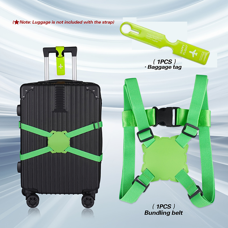 2피스 수하물 스트랩 세트 + 수하물 태그, 5가지 색 - Travel Accessories Luggage Straps 리뷰 및 가격