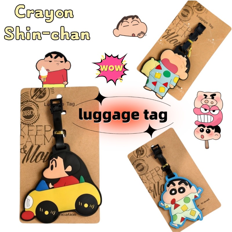 크레용신짱 만화 애니메이션 캐릭터 패션 러기지 태그 귀 - Travel Accessories For Japan 리뷰 및 가격