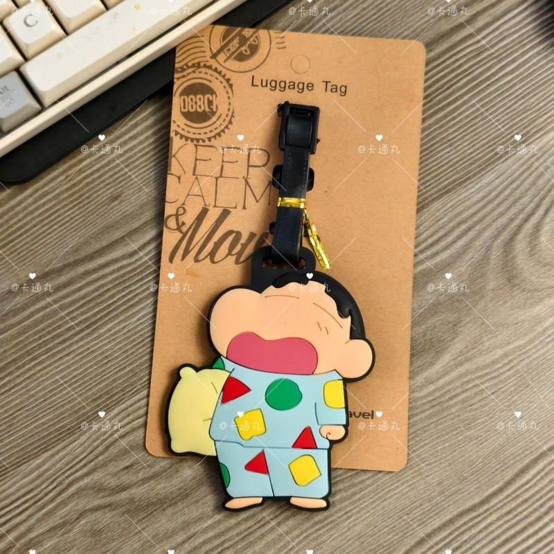 크레용신짱 만화 애니메이션 캐릭터 패션 러기지 태그 귀 - Travel Accessories For Japan 리뷰 및 가격