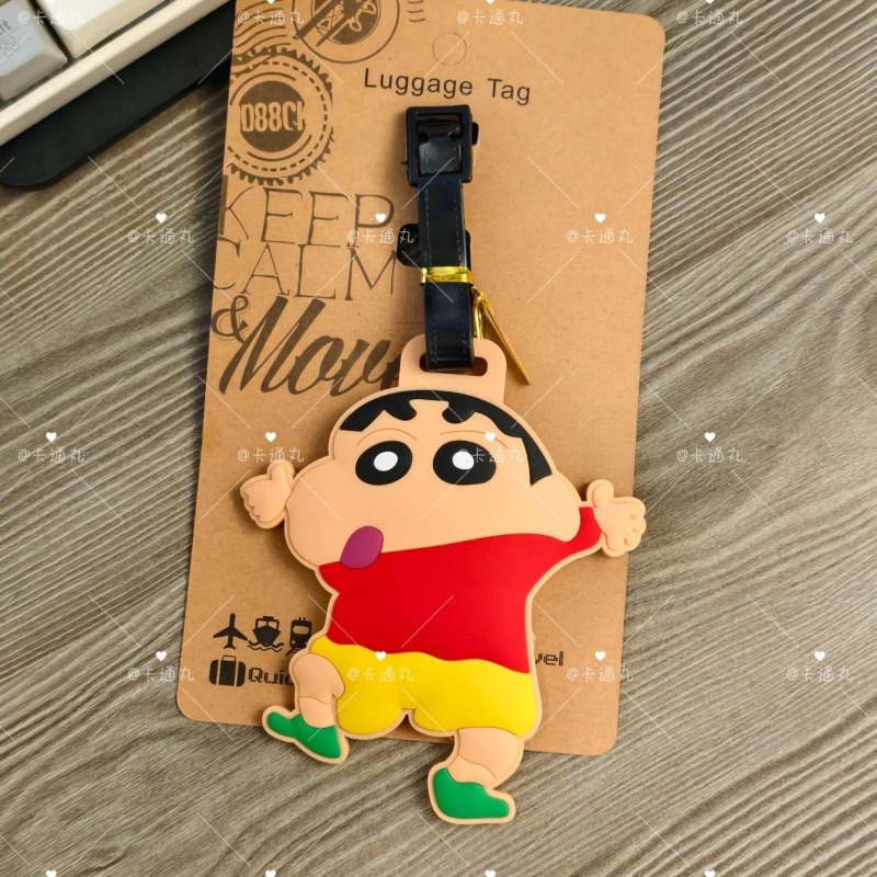 크레용신짱 만화 애니메이션 캐릭터 패션 러기지 태그 귀 - Travel Accessories For Japan 리뷰 및 가격