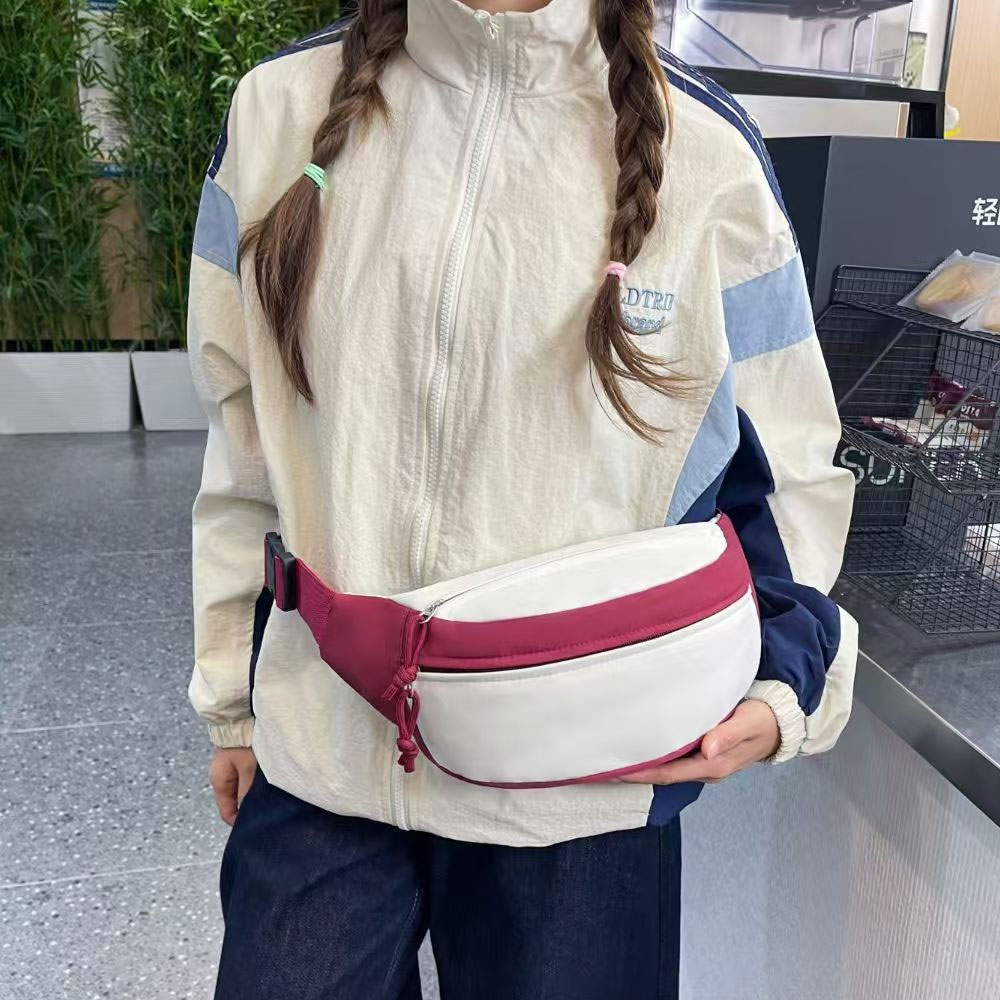 1피스 여성용 가슴 가방, 컬러 블록 캐주얼 숄더백,  - Travel Accessories For Japan 리뷰 및 가격