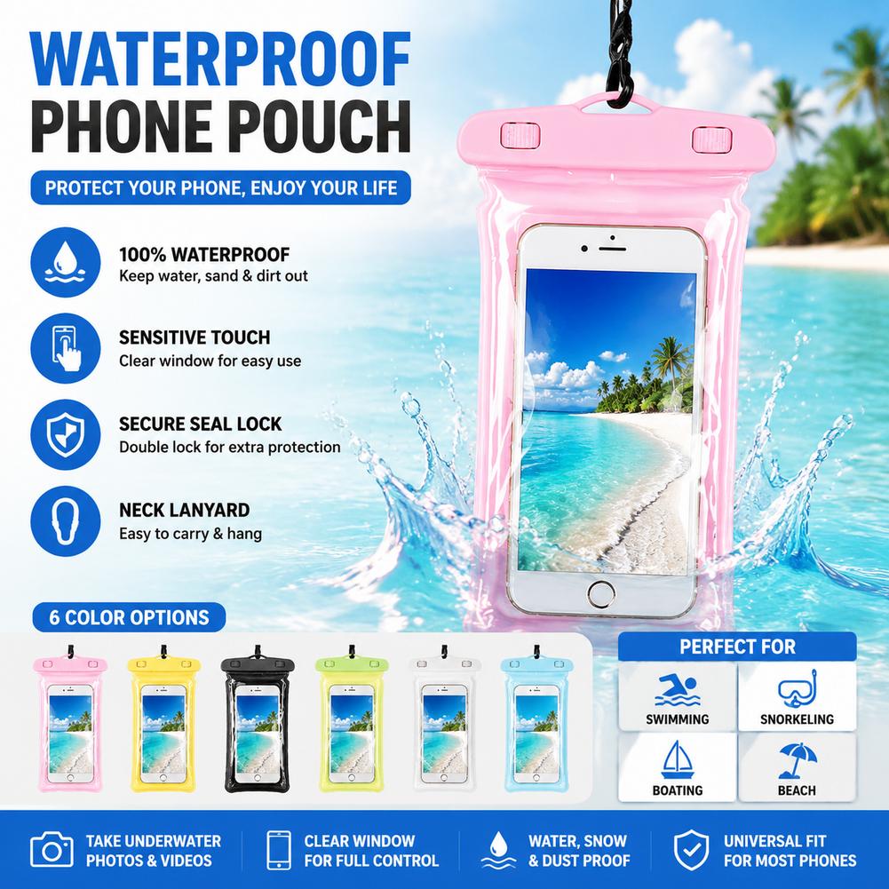 아이폰 스마트폰용 방수 휴대폰 케이스 드라이백 파우치, - Travel Accessories Case 리뷰 및 가격