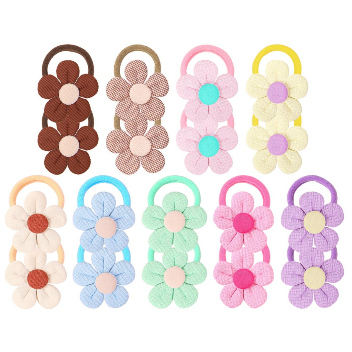 18pcs 해바라기 헤어 넥타이 어린이 소녀 헤어 밴드 - Travel Accessories For 10 Year Old Girl 리뷰 및 가격