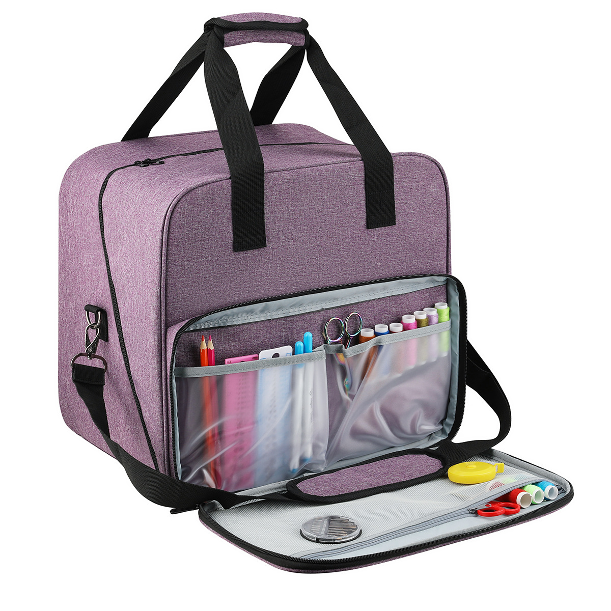 대형 재봉틀 가방 그레이 컬러 보관 가방 토트 다기능  - Travel Accessories To Sew 리뷰 및 가격