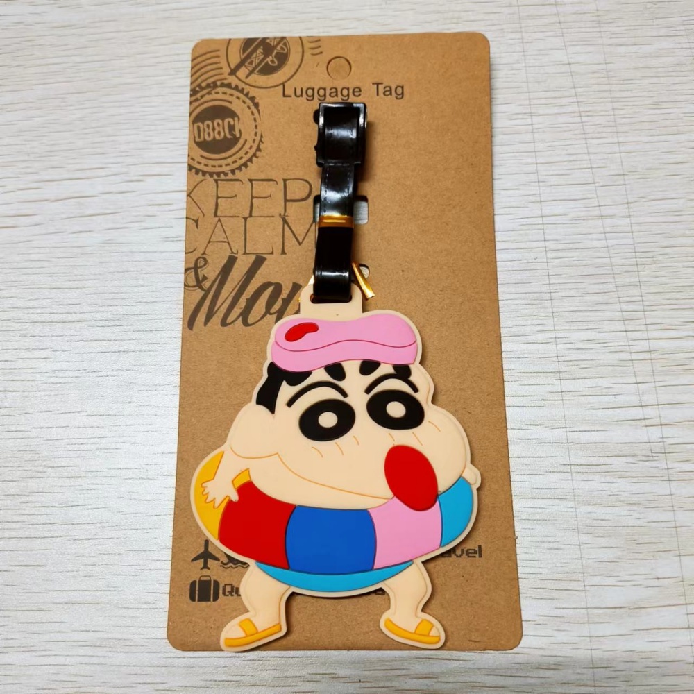 핫 크레용 신짱 수하물 태그 PVC 여행 가방 태그 소 - Travel Accessories For Japan 리뷰 및 가격