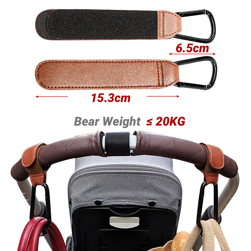 1PCS 아기 유모차 후크 PU 가죽 조정 가능한 유모 - Travel Accessories For 10 Year Old Girl 리뷰 및 가격