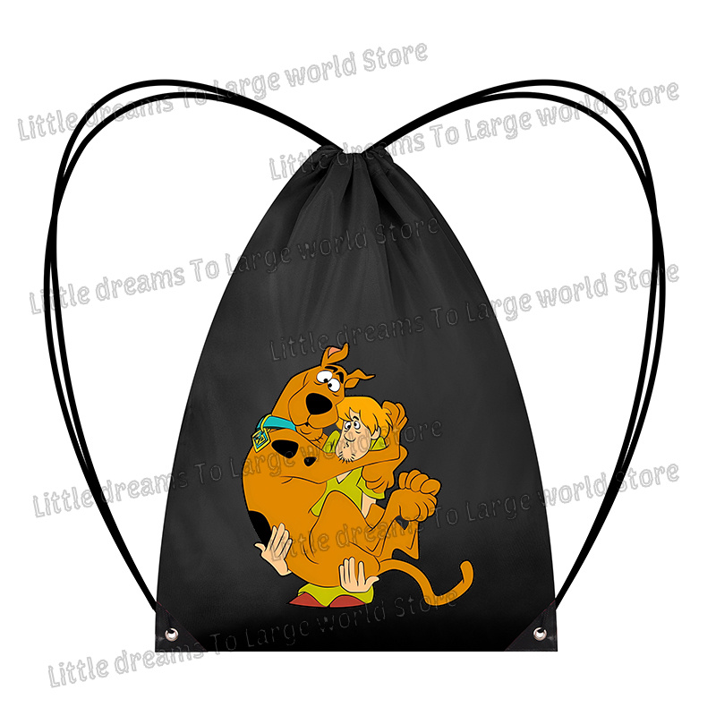 스쿠비 두 드로스트링 수납 가방 멋진 만화 개 포켓 백 - Travel Accessories For Dogs 리뷰 및 가격